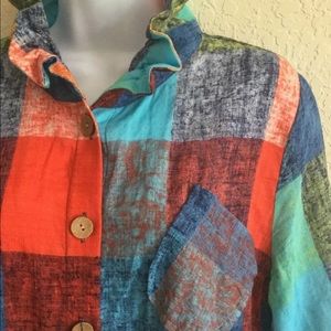 Terra by SJ Apparel   Women’s Woven Plaid top